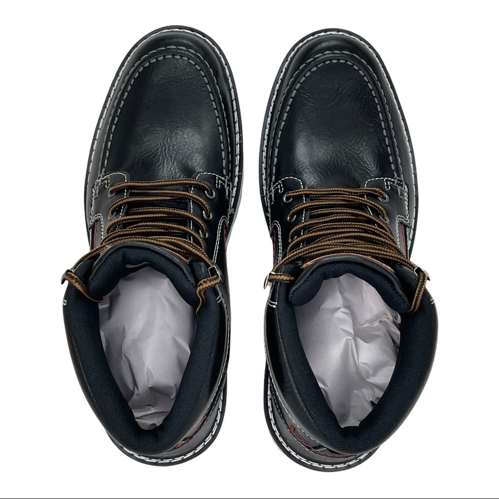 XRAY Black Faux Leather Cushioned Mens Ankle Boots - Picture 8 of 12